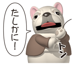 Cheerful french bulldog 2 sticker #9811606