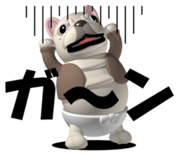 Cheerful french bulldog 2 sticker #9811629