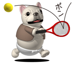 Cheerful french bulldog 2 sticker #9811631