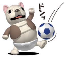 Cheerful french bulldog 2 sticker #9811632