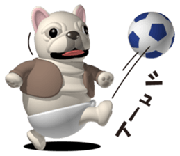 Cheerful french bulldog 2 sticker #9811633