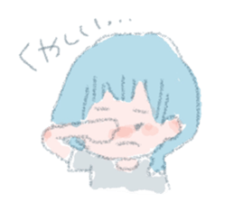 Rustic girl sticker #9811934