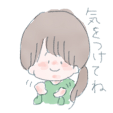 Rustic girl sticker #9811941