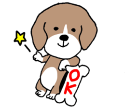 Beagle dog bob sticker #9812282