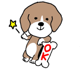 Beagle dog bob sticker #9812282