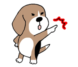 Beagle dog bob sticker #9812294