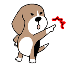 Beagle dog bob sticker #9812294