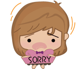 Bobo little girl sticker #9812620