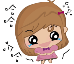 Bobo little girl sticker #9812624