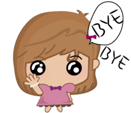 Bobo little girl sticker #9812626