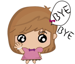 Bobo little girl sticker #9812626