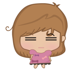 Bobo little girl sticker #9812627