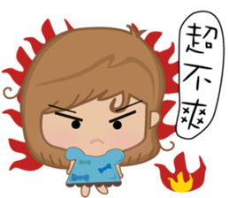 Bobo little girl sticker #9812628