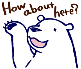 Lazy, Kindly Polar bear 3 sticker #9813441