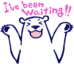 Lazy, Kindly Polar bear 3 sticker #9813443