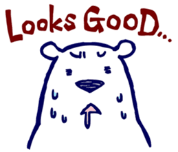 Lazy, Kindly Polar bear 3 sticker #9813444