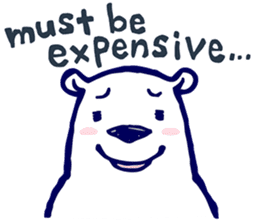 Lazy, Kindly Polar bear 3 sticker #9813446