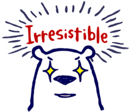 Lazy, Kindly Polar bear 3 sticker #9813448