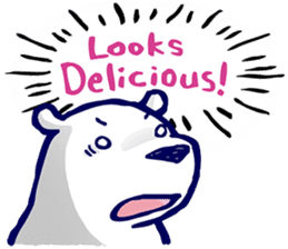 Lazy, Kindly Polar bear 3 sticker #9813449