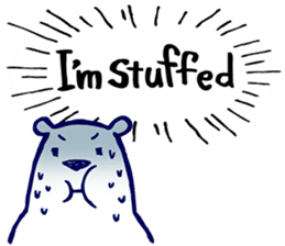 Lazy, Kindly Polar bear 3 sticker #9813451