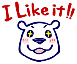 Lazy, Kindly Polar bear 3 sticker #9813452