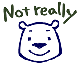 Lazy, Kindly Polar bear 3 sticker #9813454