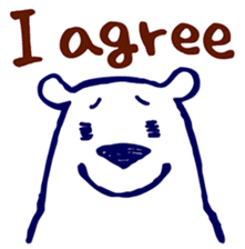 Lazy, Kindly Polar bear 3 sticker #9813455