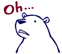 Lazy, Kindly Polar bear 3 sticker #9813456