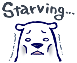 Lazy, Kindly Polar bear 3 sticker #9813458