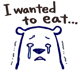 Lazy, Kindly Polar bear 3 sticker #9813459