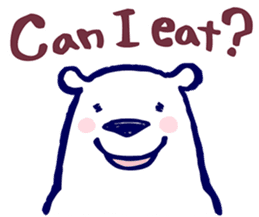 Lazy, Kindly Polar bear 3 sticker #9813460