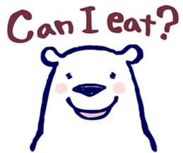 Lazy, Kindly Polar bear 3 sticker #9813460