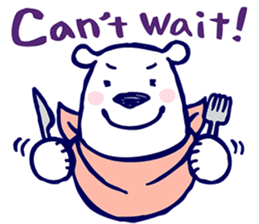 Lazy, Kindly Polar bear 3 sticker #9813461