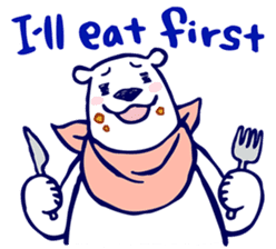 Lazy, Kindly Polar bear 3 sticker #9813462