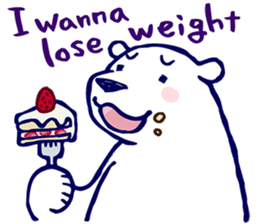 Lazy, Kindly Polar bear 3 sticker #9813463