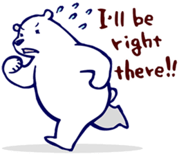 Lazy, Kindly Polar bear 3 sticker #9813467