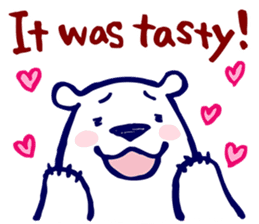 Lazy, Kindly Polar bear 3 sticker #9813468