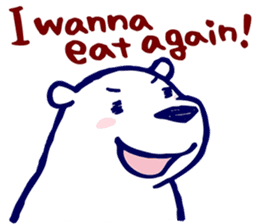 Lazy, Kindly Polar bear 3 sticker #9813469