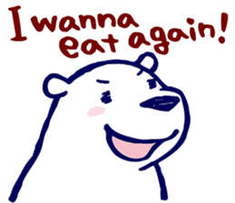 Lazy, Kindly Polar bear 3 sticker #9813469