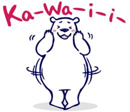 Lazy, Kindly Polar bear 3 sticker #9813470