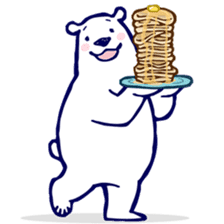 Lazy, Kindly Polar bear 3 sticker #9813471