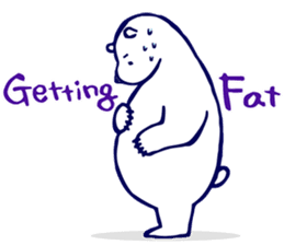 Lazy, Kindly Polar bear 3 sticker #9813472