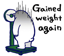 Lazy, Kindly Polar bear 3 sticker #9813475