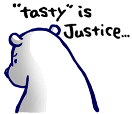 Lazy, Kindly Polar bear 3 sticker #9813476