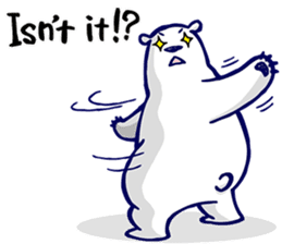 Lazy, Kindly Polar bear 3 sticker #9813477