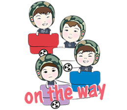 Triplets & Mukji sticker #9814237