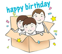 Triplets & Mukji sticker #9814238