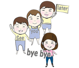 Triplets & Mukji sticker #9814239