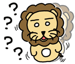 cute fat lion "leo mo" Part 2 sticker #9814340