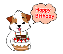 Jack Russell terrier cherry sticker #9814545